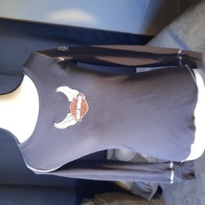 Harley Davidson, long sleeve thermal ladies shirt